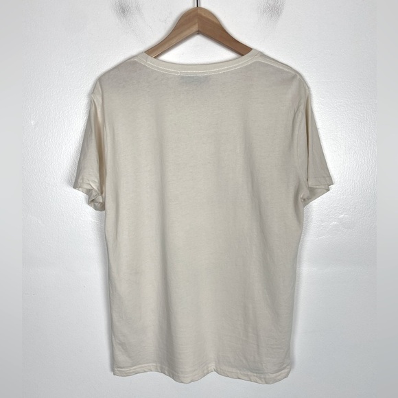 Women's Tiger Short Sleeves T-Shirt Size M Color Cream Cotton - Picture 3 of 9